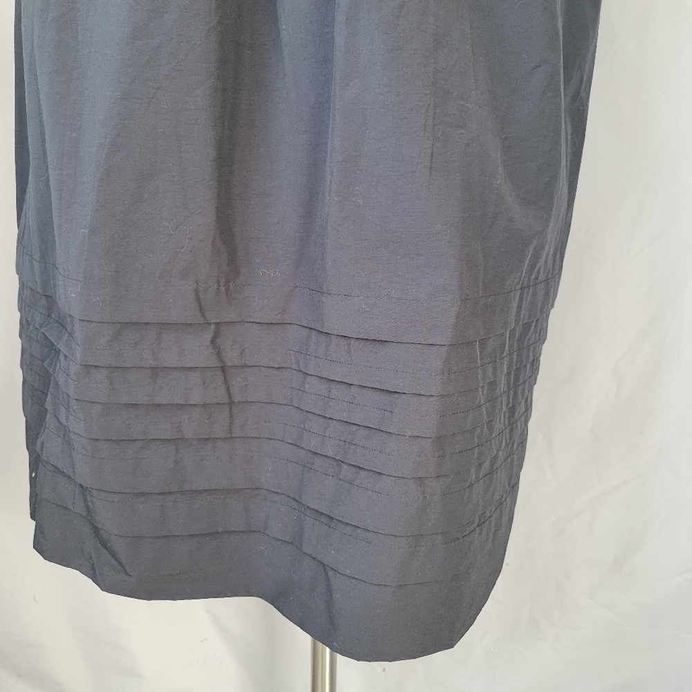 La Ligne Wilhelmina T-Shirt Midi Dress with Shirring Black M - Picture 11 of 13